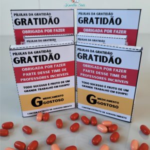 Pílulas da gratidão: incentivo para professores