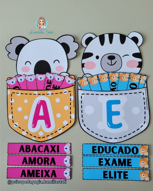 Bolsinhos da leitura: vogais