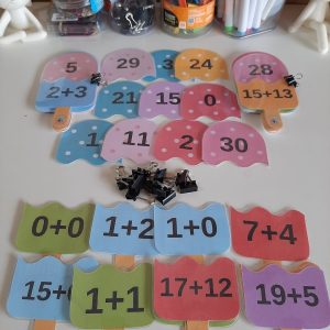 Jogo dos picolés: adição