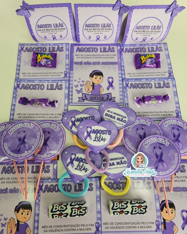Kit agosto lilás