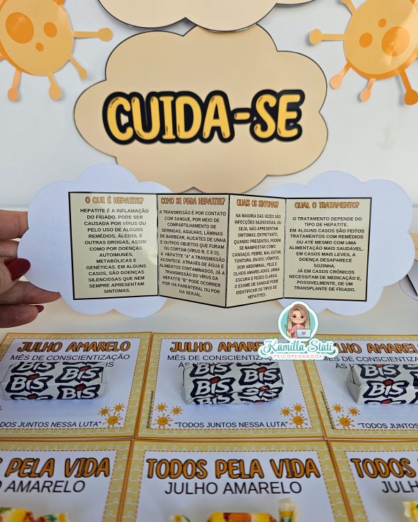 Kit cartõezinhos julho amarelo - Imagem 8