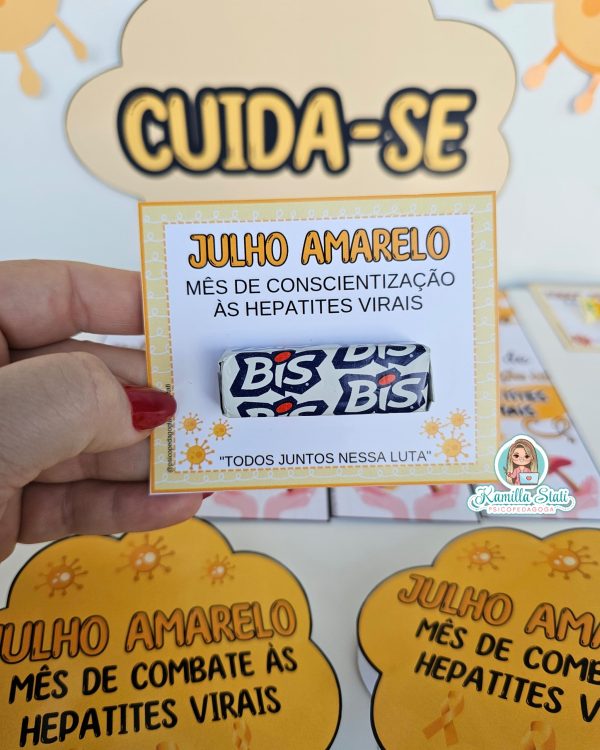 Kit cartõezinhos julho amarelo - Imagem 10