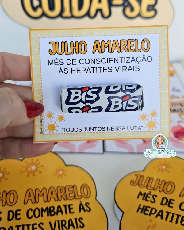Kit cartõezinhos julho amarelo - Imagem 7