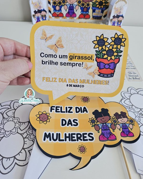 Kit dia da mulher girassol - Imagem 4