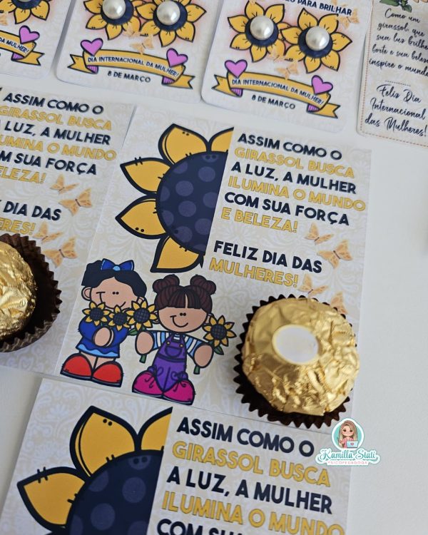 Kit dia da mulher girassol - Imagem 5