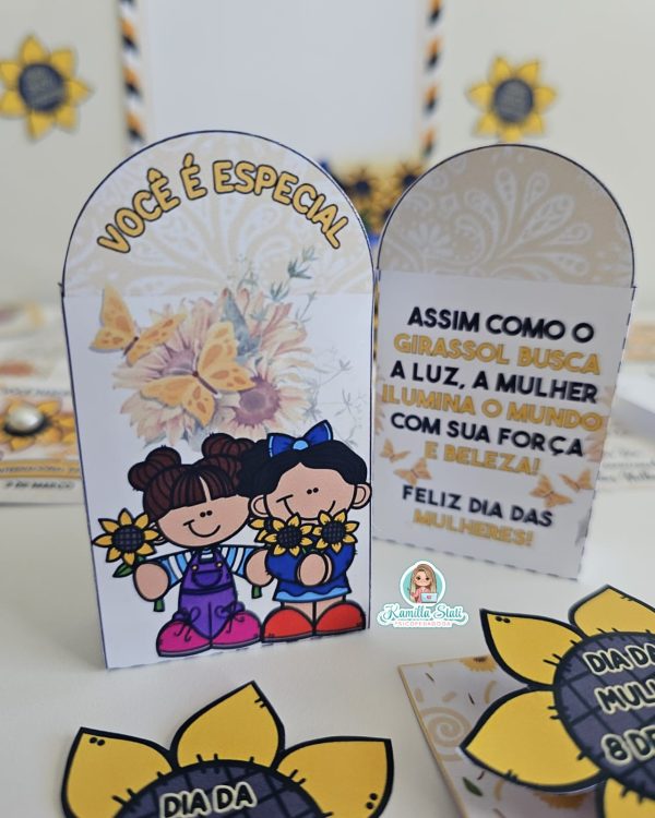 Kit dia da mulher girassol - Imagem 7