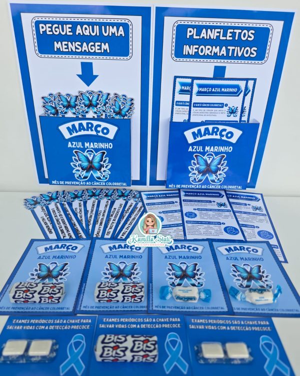 Kit março azul marinho