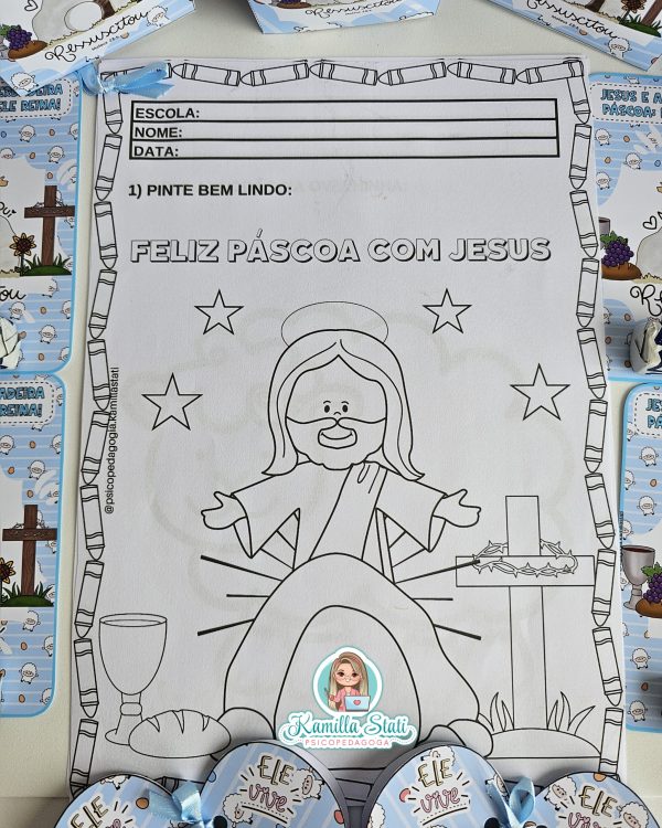 Kit páscoa cristã Jesus - Imagem 9