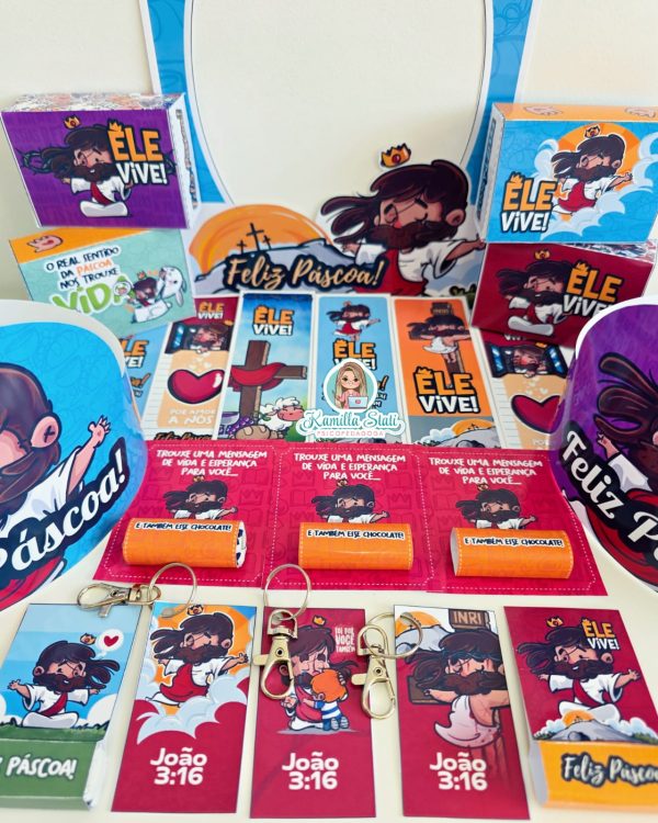 Kit páscoa cristão Ele Vive