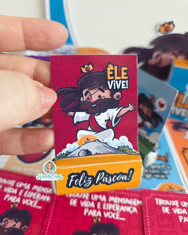 Kit páscoa cristão Ele Vive - Imagem 3