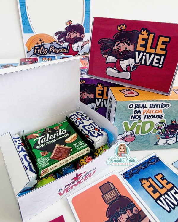 Kit páscoa cristão Ele Vive - Imagem 8