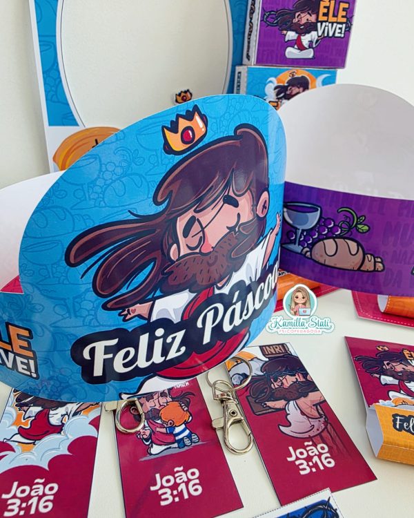 Kit páscoa cristão Ele Vive - Imagem 9