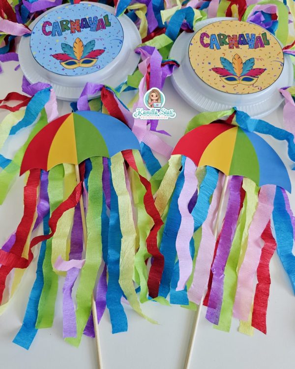 Lembrancinhas de carnaval com crepom - Imagem 2