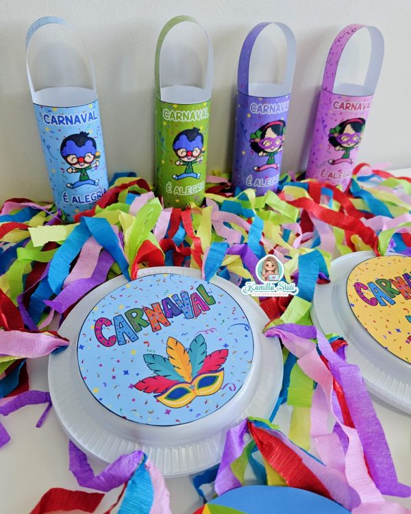 Lembrancinhas de carnaval com crepom - Imagem 3