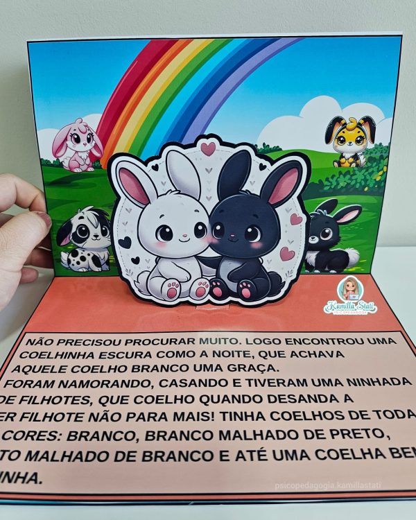 Livro 3d menina bonita do laço de fita - Imagem 7