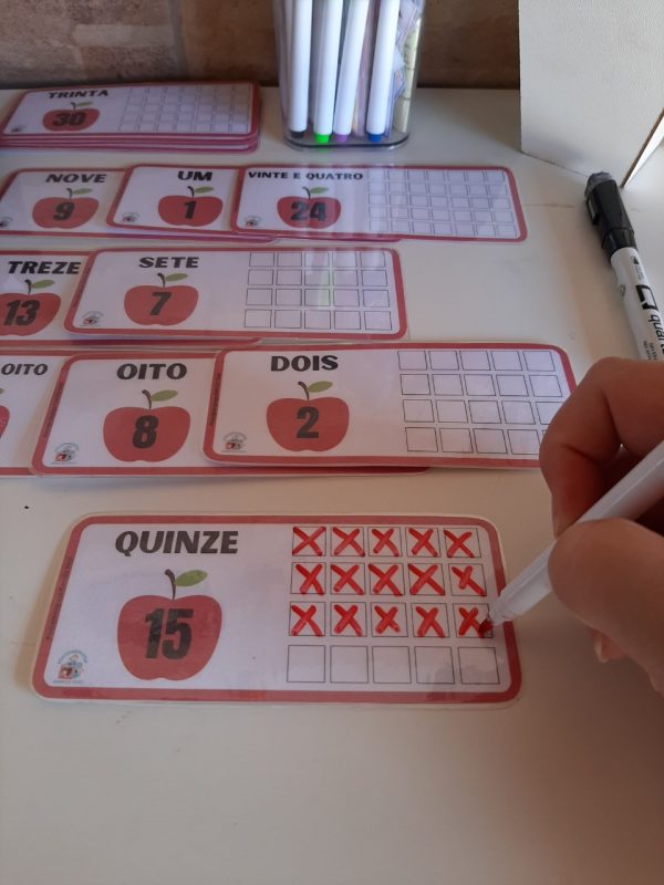 Marque a quantidade correta