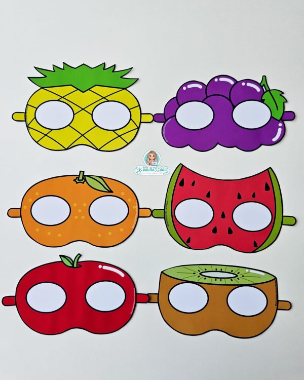 Máscaras das frutas