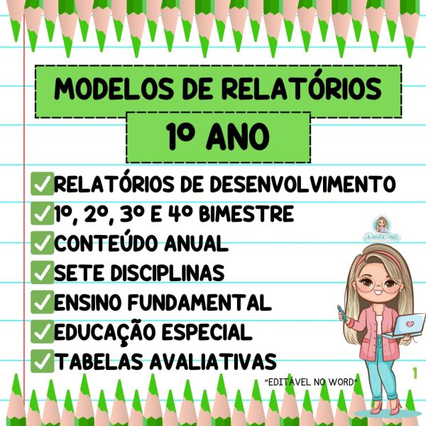 Modelos de relatórios 1°ano