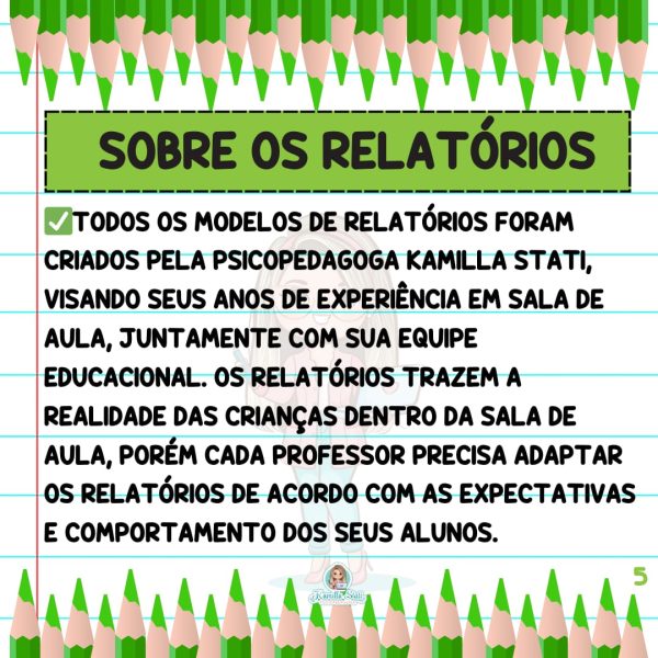 Modelos de relatórios 1°ano - Imagem 5