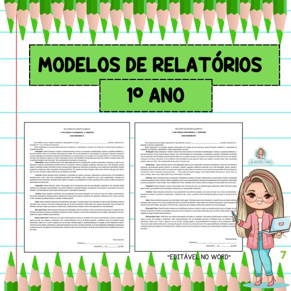 Modelos de relatórios 1°ano - Imagem 7
