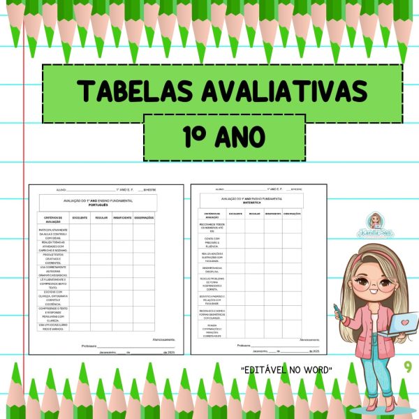 Modelos de relatórios 1°ano - Imagem 9