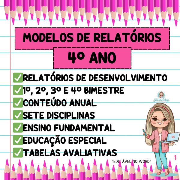 Modelos de relatórios 4ºano
