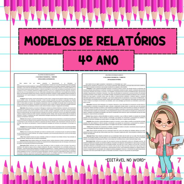 Modelos de relatórios 4ºano - Imagem 3