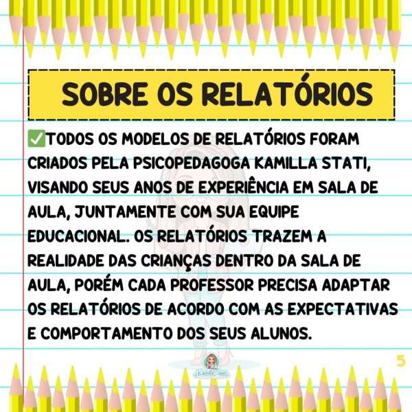 Modelos de relatórios 5º ano - Imagem 5