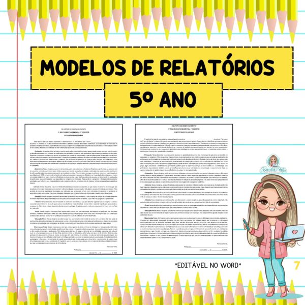 Modelos de relatórios 5º ano - Imagem 7