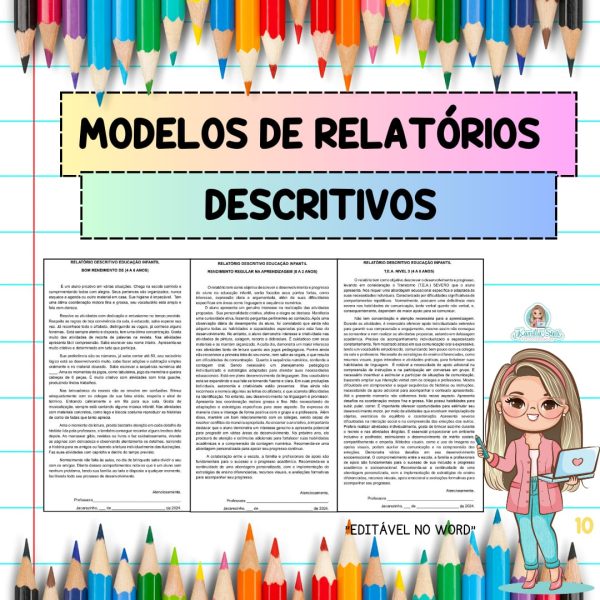 Modelos de relatórios educação infantil - Imagem 14