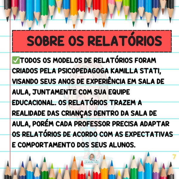 Modelos de relatórios educação infantil - Imagem 7