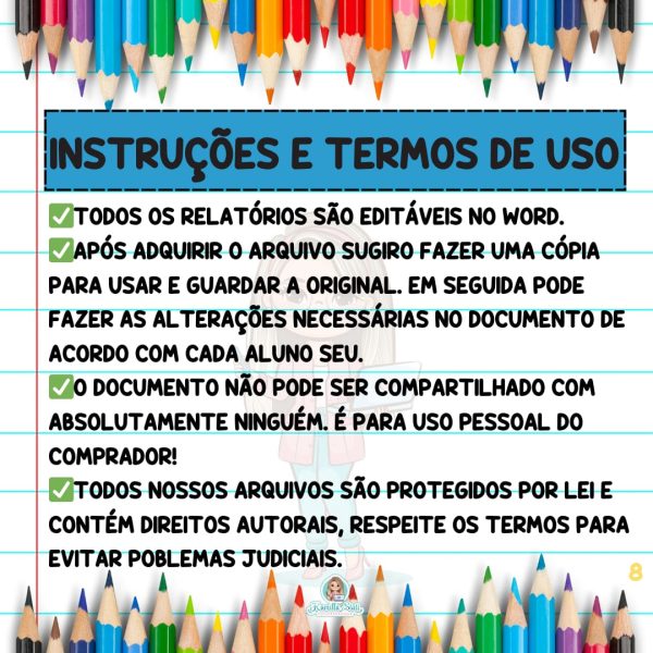 Modelos de relatórios educação infantil - Imagem 8