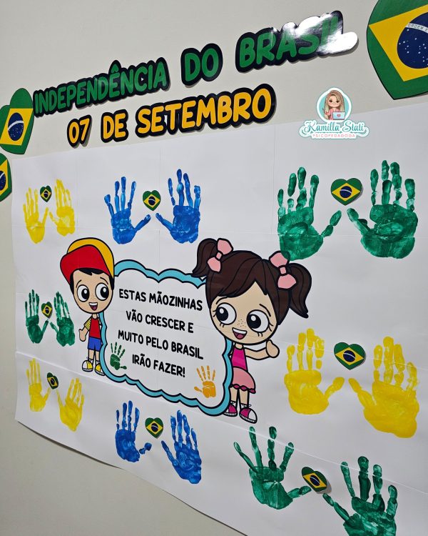 Mural das mãozinhas 07 de setembro: independência do Brasil - Imagem 3