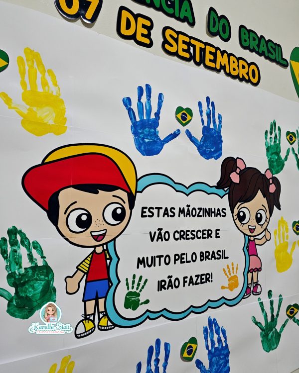 Mural das mãozinhas 07 de setembro: independência do Brasil - Imagem 5