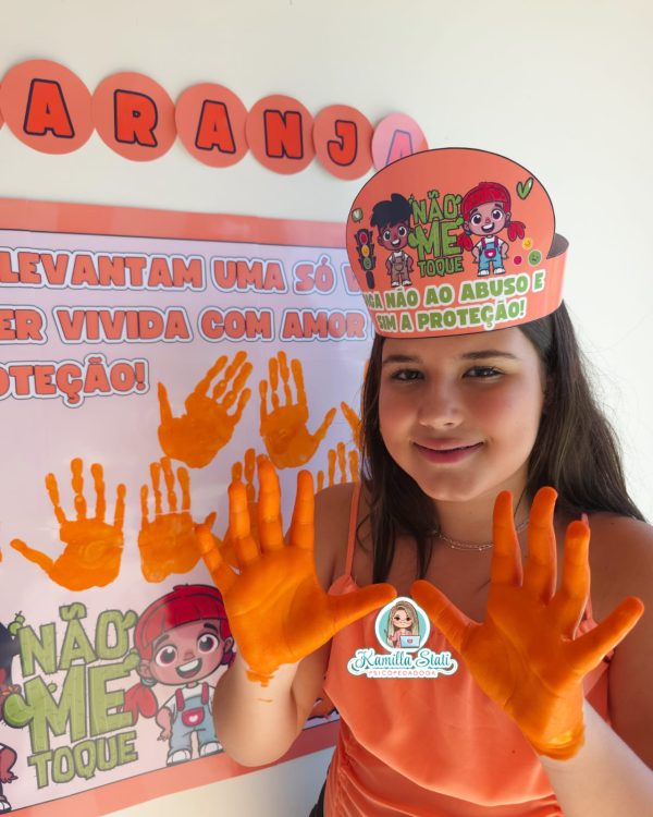 Mural das mãozinhas Maio Laranja - Imagem 2