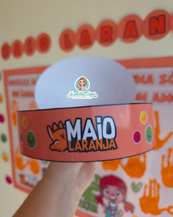 Mural das mãozinhas Maio Laranja - Imagem 5
