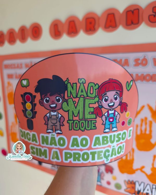 Mural das mãozinhas Maio Laranja - Imagem 6