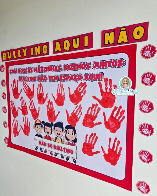 ️Mural das mãozinhas bullying - Imagem 3