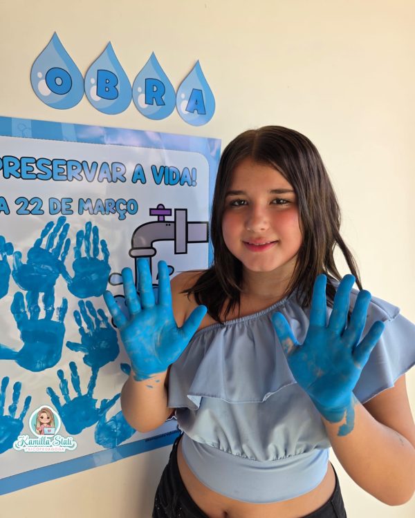 Mural das mãozinhas dia da água - Imagem 4