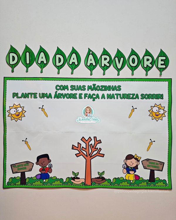 Mural das mãozinhas dia da árvore - Imagem 2