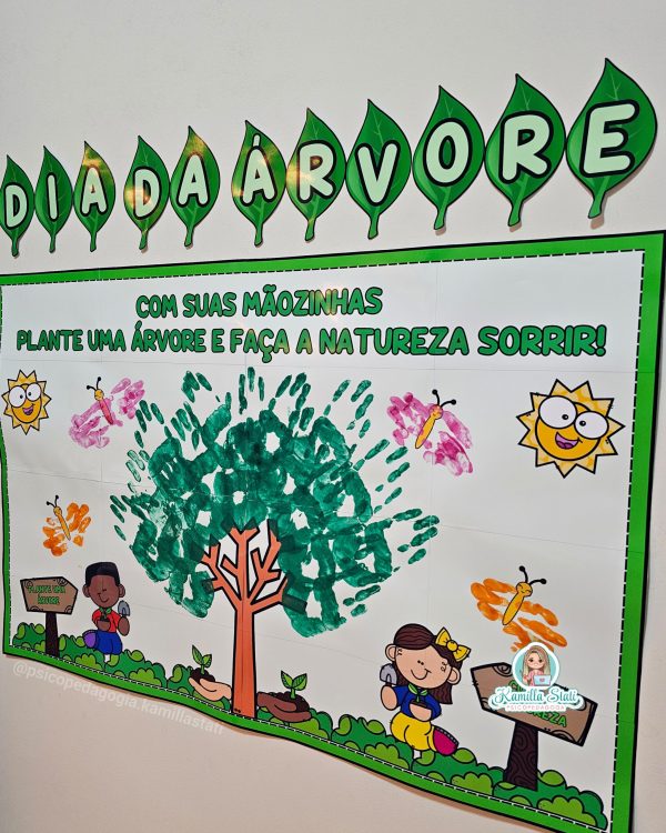 Mural das mãozinhas dia da árvore - Imagem 5