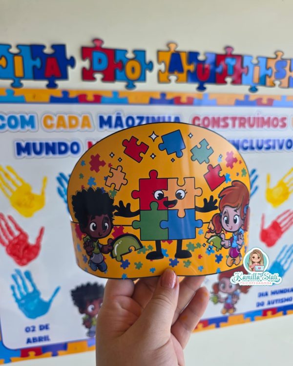 Mural das mãozinhas dia do autismo - Imagem 5