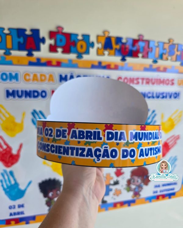 Mural das mãozinhas dia do autismo - Imagem 6
