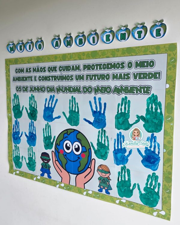 Mural das mãozinhas meio ambiente - Imagem 2