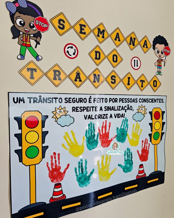 Mural das mãozinhas semana do trânsito - Imagem 4