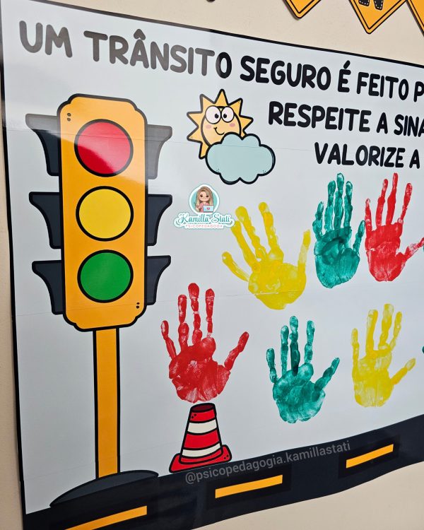 Mural das mãozinhas semana do trânsito - Imagem 6