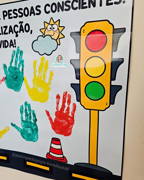 Mural das mãozinhas semana do trânsito - Imagem 7