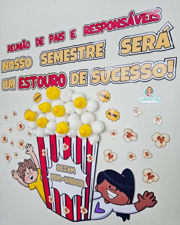 Painel reunião de pais pipoca - Imagem 3