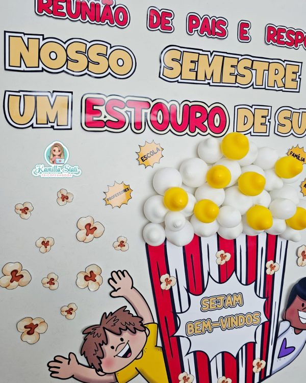Painel reunião de pais pipoca - Imagem 7