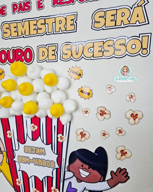 Painel reunião de pais pipoca - Imagem 8